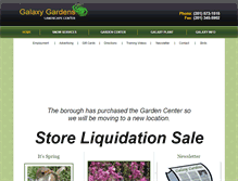 Tablet Screenshot of galaxygardens.com